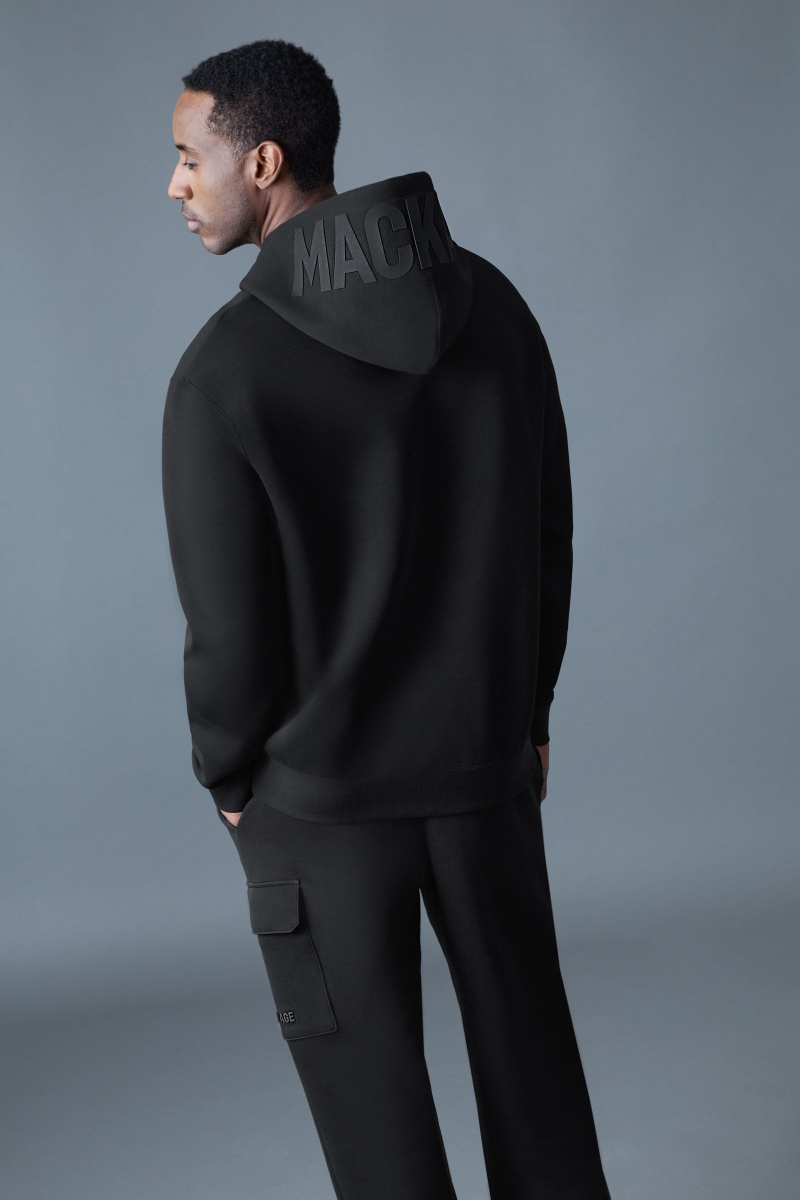 Mackage KOLTON Double-Face Jersey Logo Hoodie