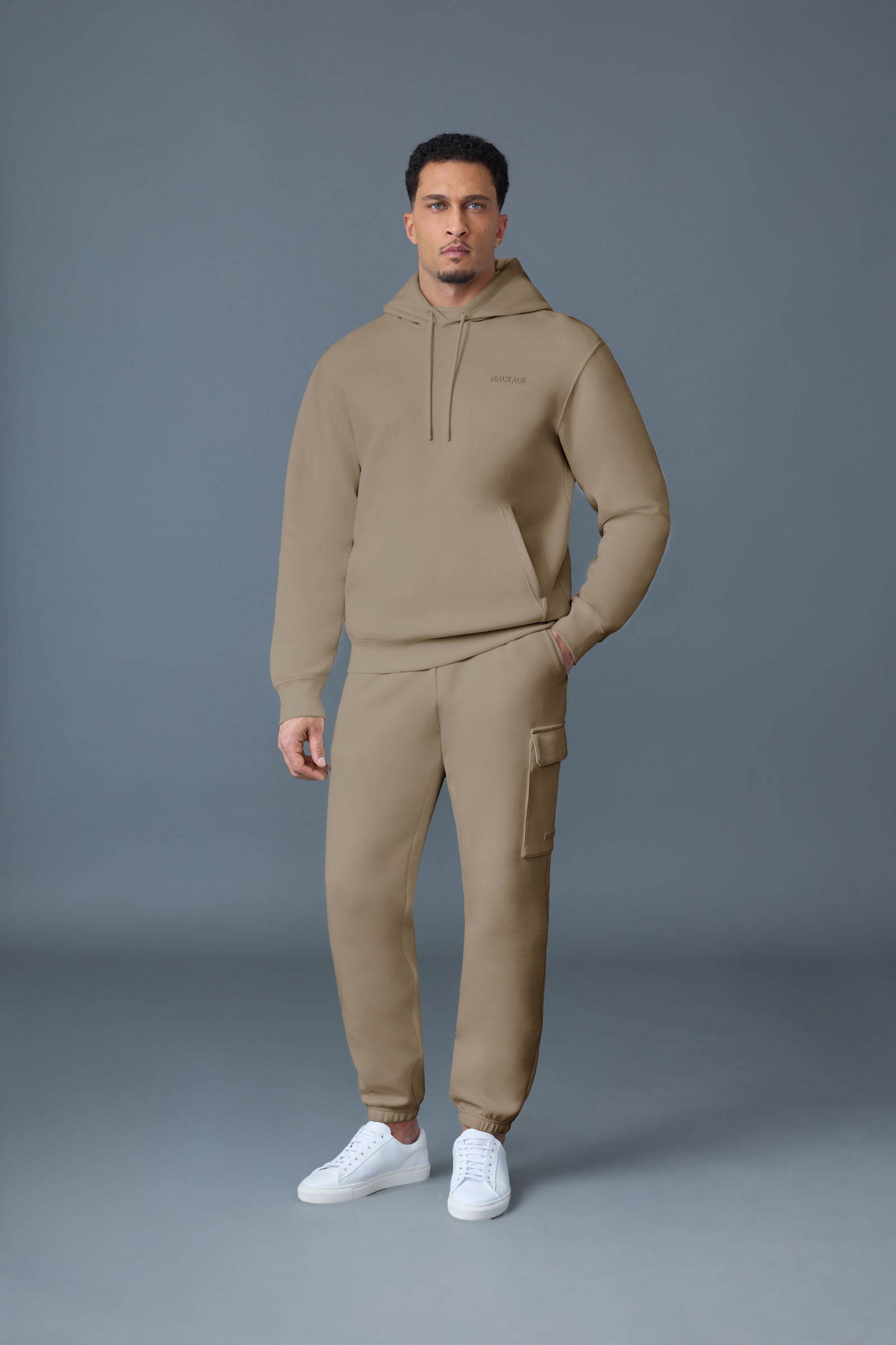 Mackage KOLTON Double-Face Jersey Logo Hoodie