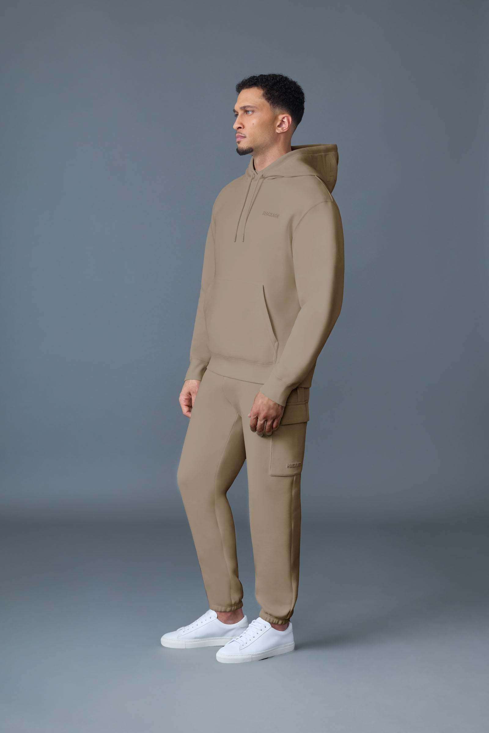 Mackage KOLTON Double-Face Jersey Logo Hoodie