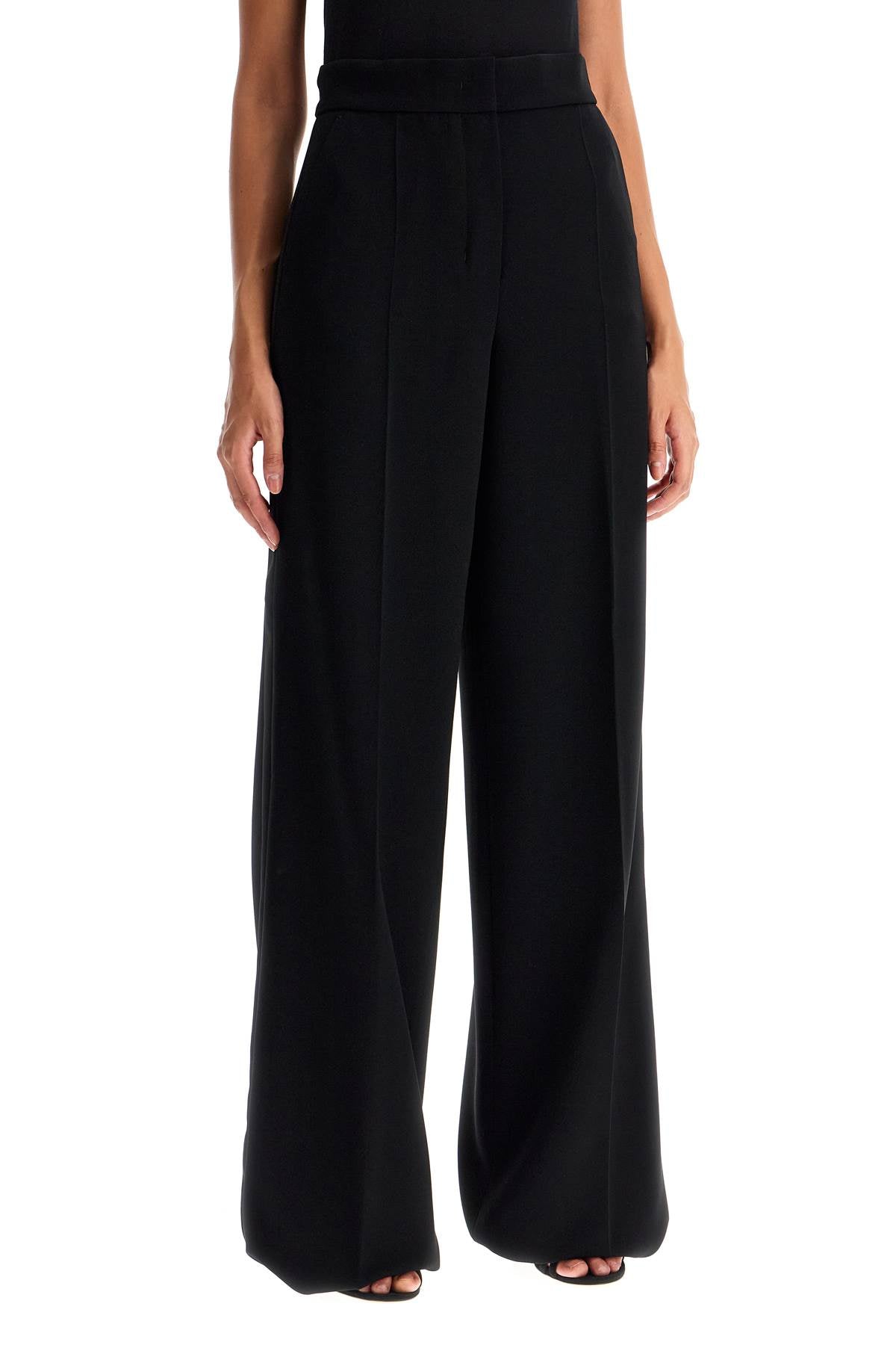 MAX MARA PIANOFORTE straight leg trousers in cady