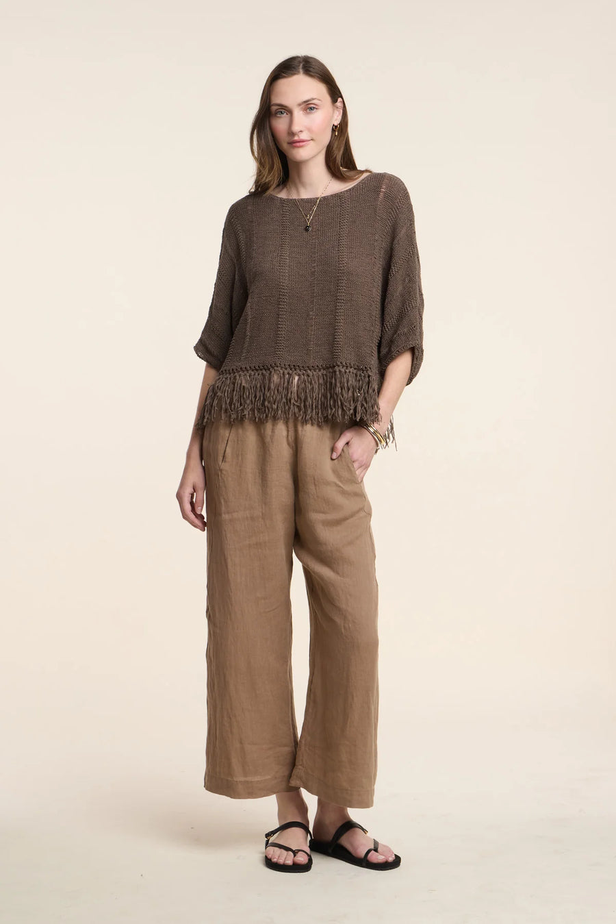Lola Lightweight Linen Woven Pant