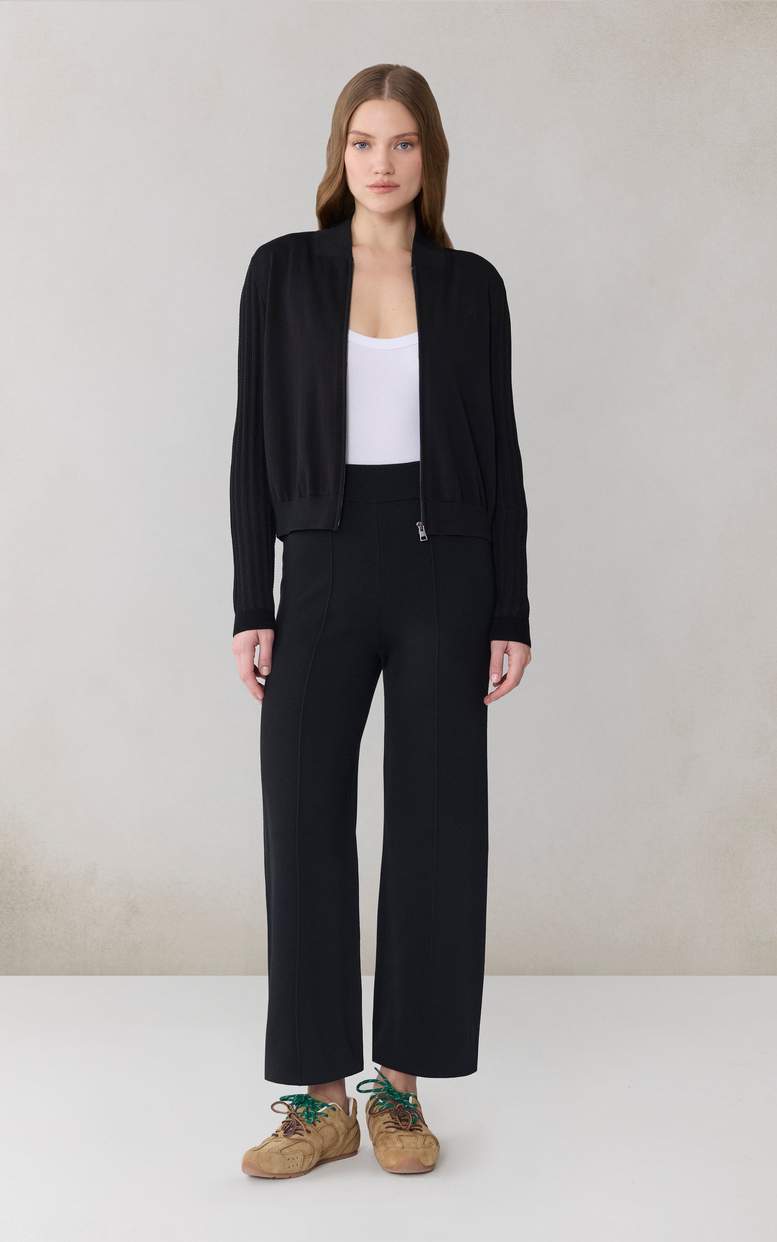 LORETTA Bomber in Silk Cotton Knit