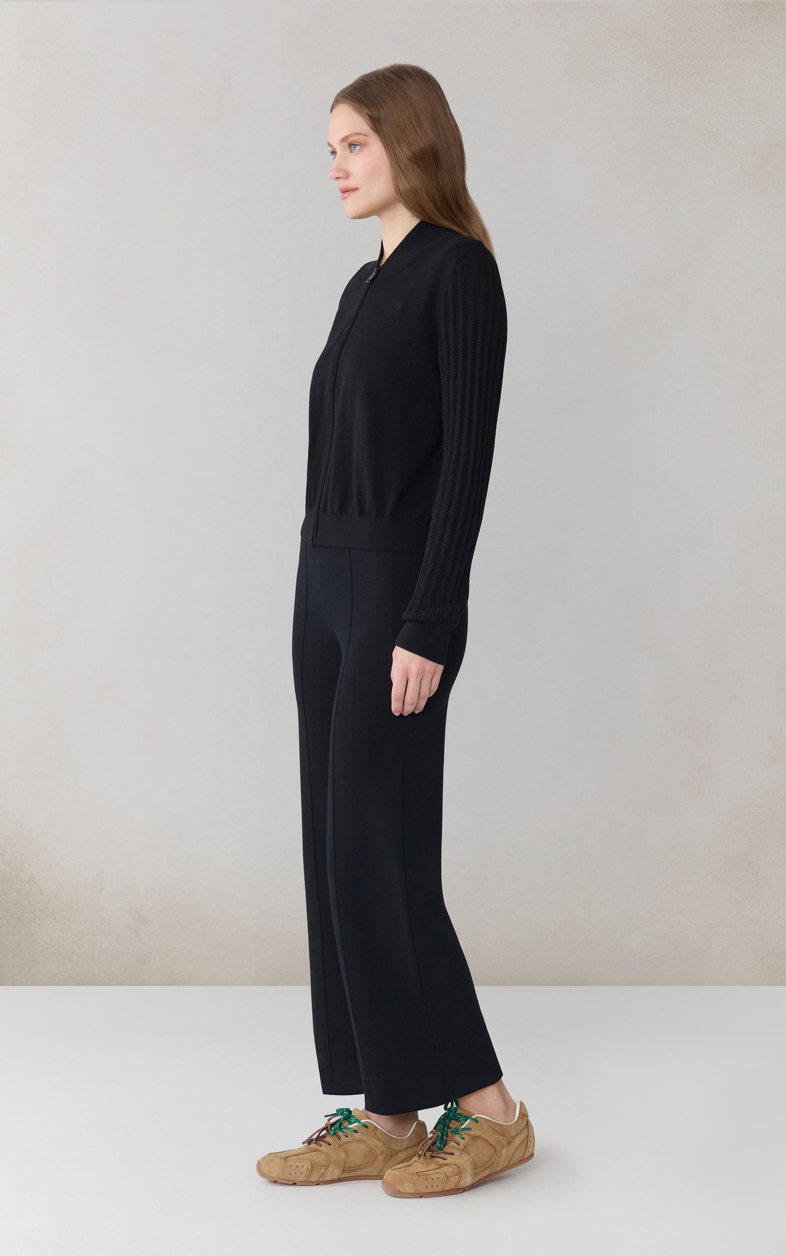 LORETTA Bomber in Silk Cotton Knit