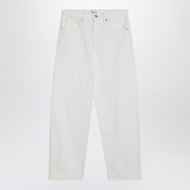 Frame White stiff denim jeans