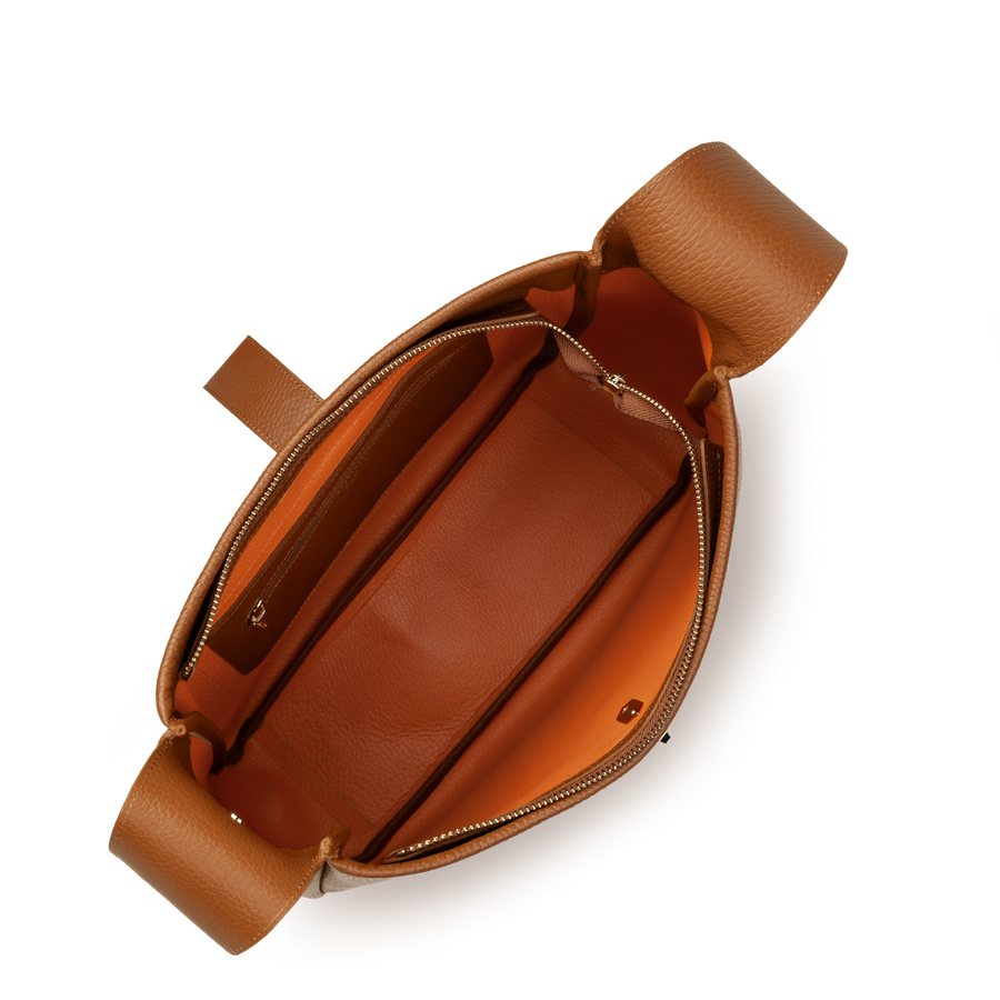 Large bucket bag – CAMEL