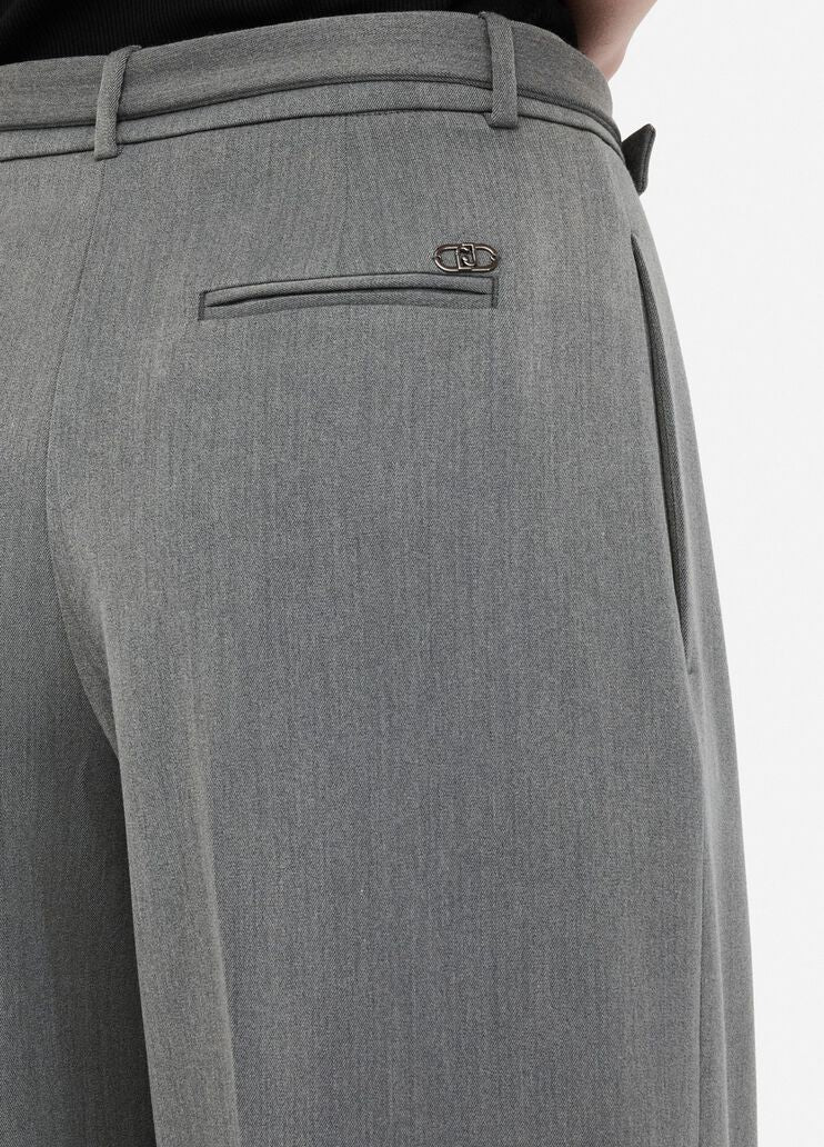 Liu Jo Milano Grey Palazzo Trousers | Women’s Smart Wide-Leg Pants