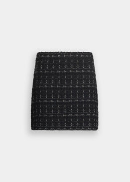 Liu Jo Milano Black Lurex Mini Skirt