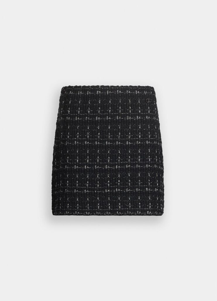 Liu Jo Milano Black Lurex Mini Skirt