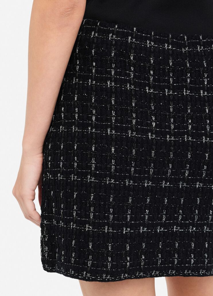 Liu Jo Milano Black Lurex Mini Skirt