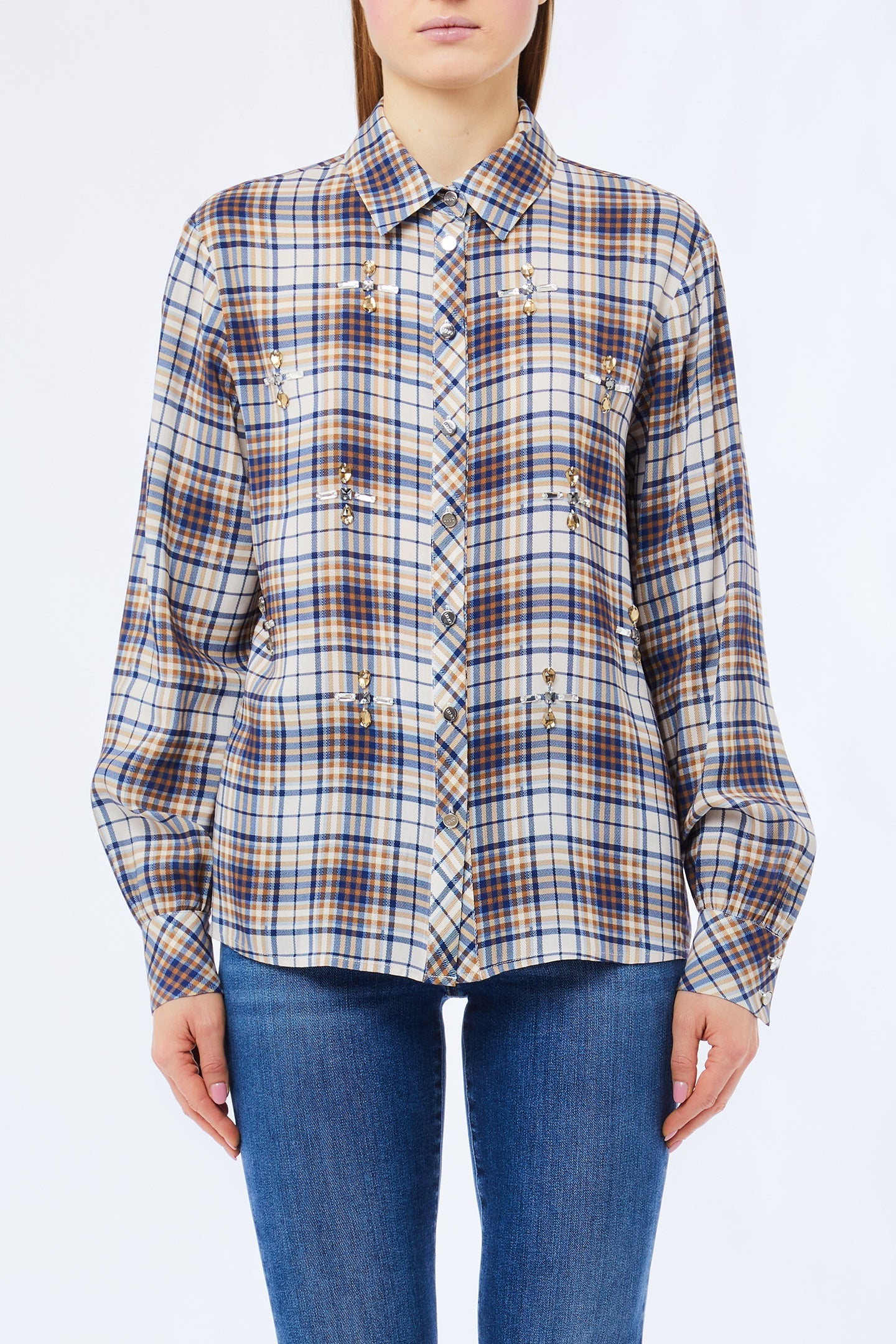 Liu Jo Milano Preppy Check Shirt in Viscose