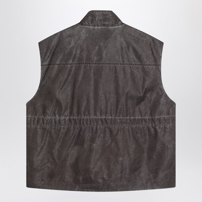 Our Legacy Firm brown vest with vintage effect