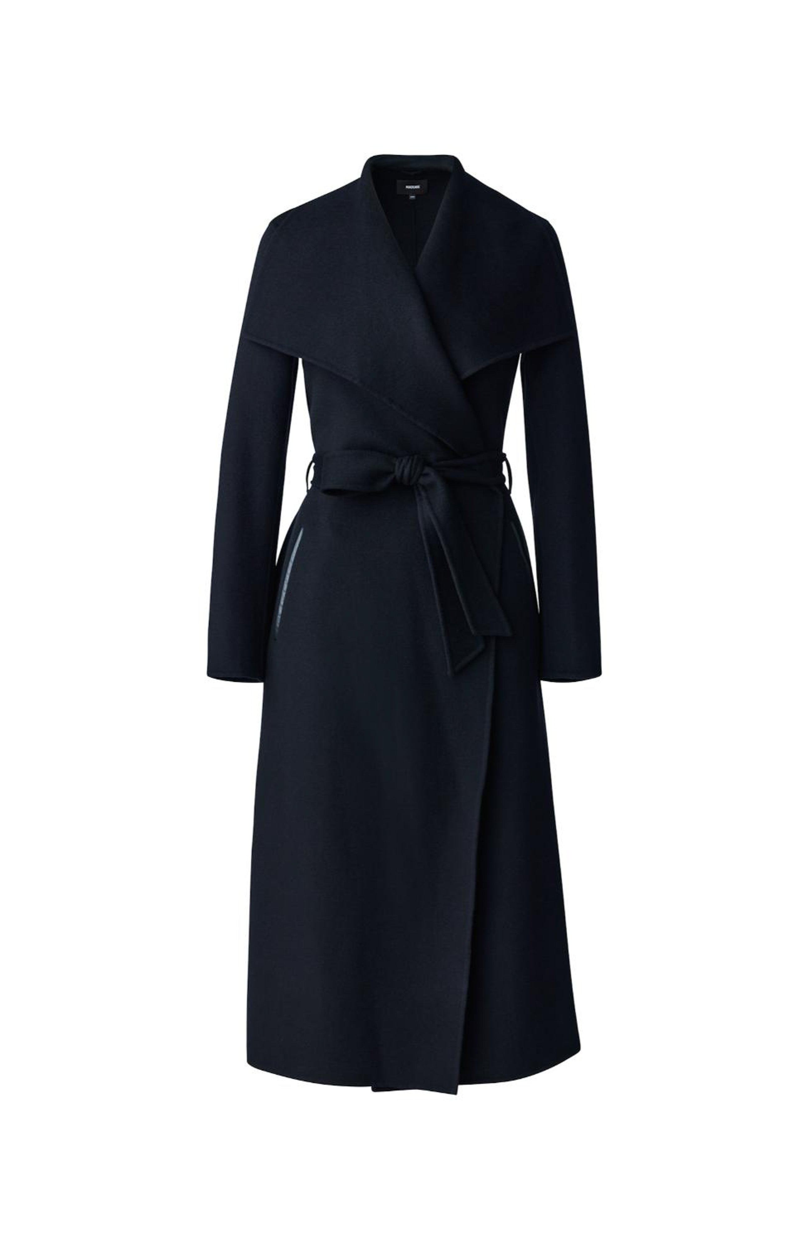 MAI-CN Double-face Belted Wool Wrap Coat