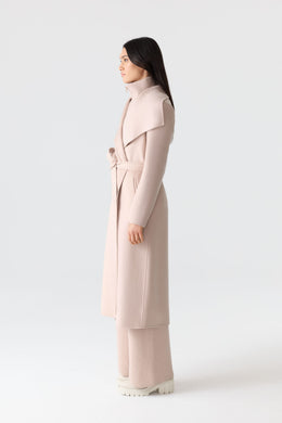 Mackage MAI-CN Double-face Belted Wool Wrap Coat