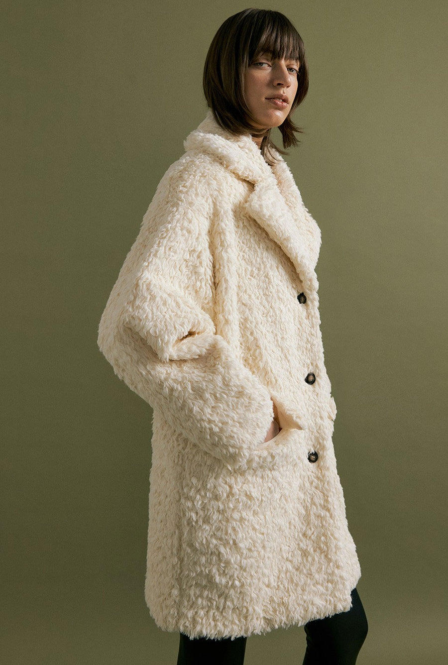 MANI COCOON HALF COAT