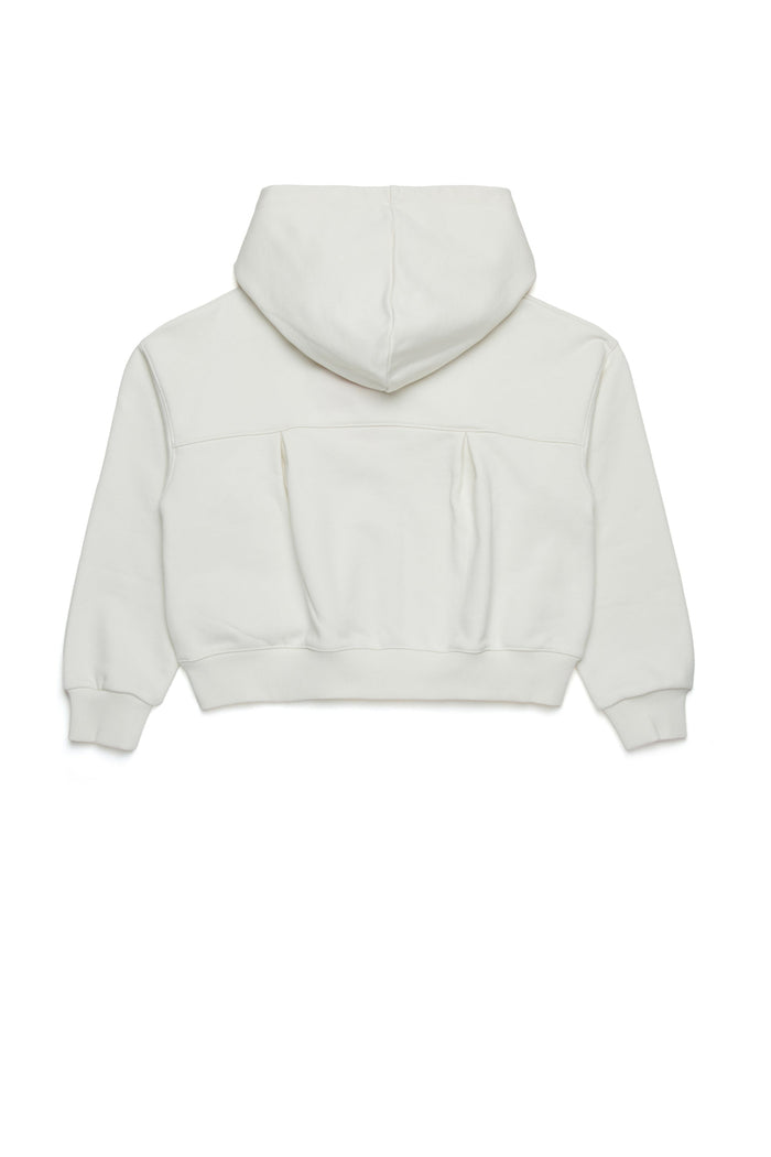 MAX&Co. Lily White Cotton Zip Hoodie