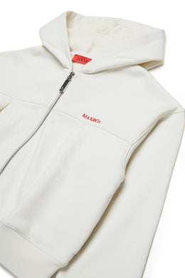 MAX&Co. Lily White Cotton Zip Hoodie
