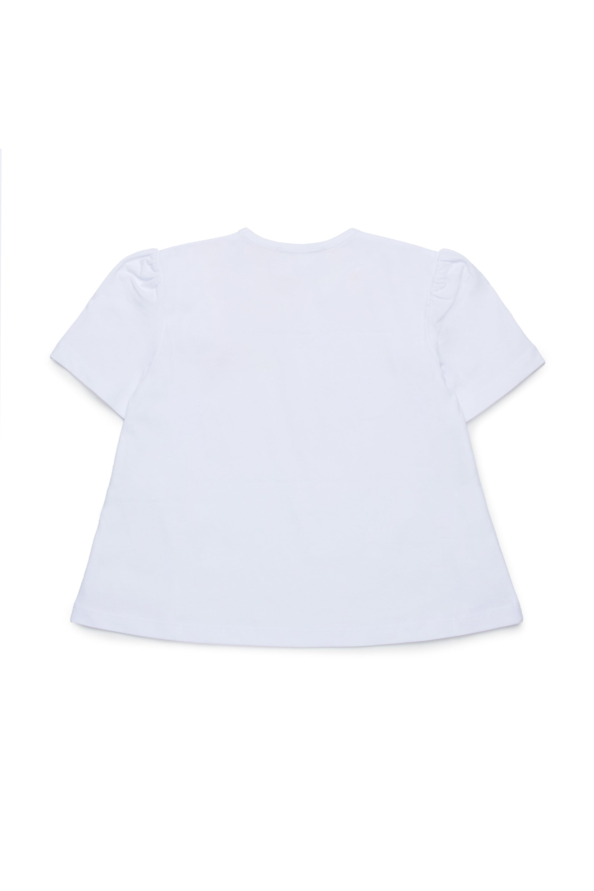 MAX&Co. White Floral Embroidered Cotton T-Shirt
