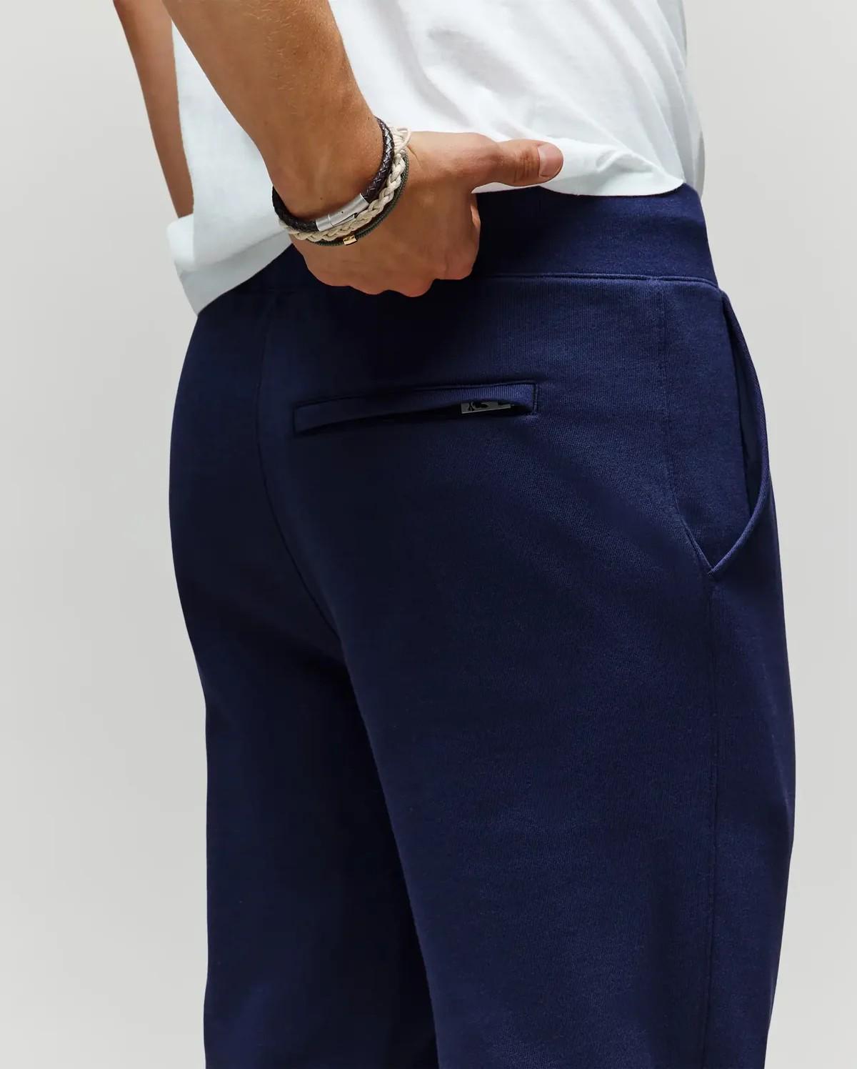 Psycho Bunny Auguste Floral Patch Jogger Pants in Evening Blue