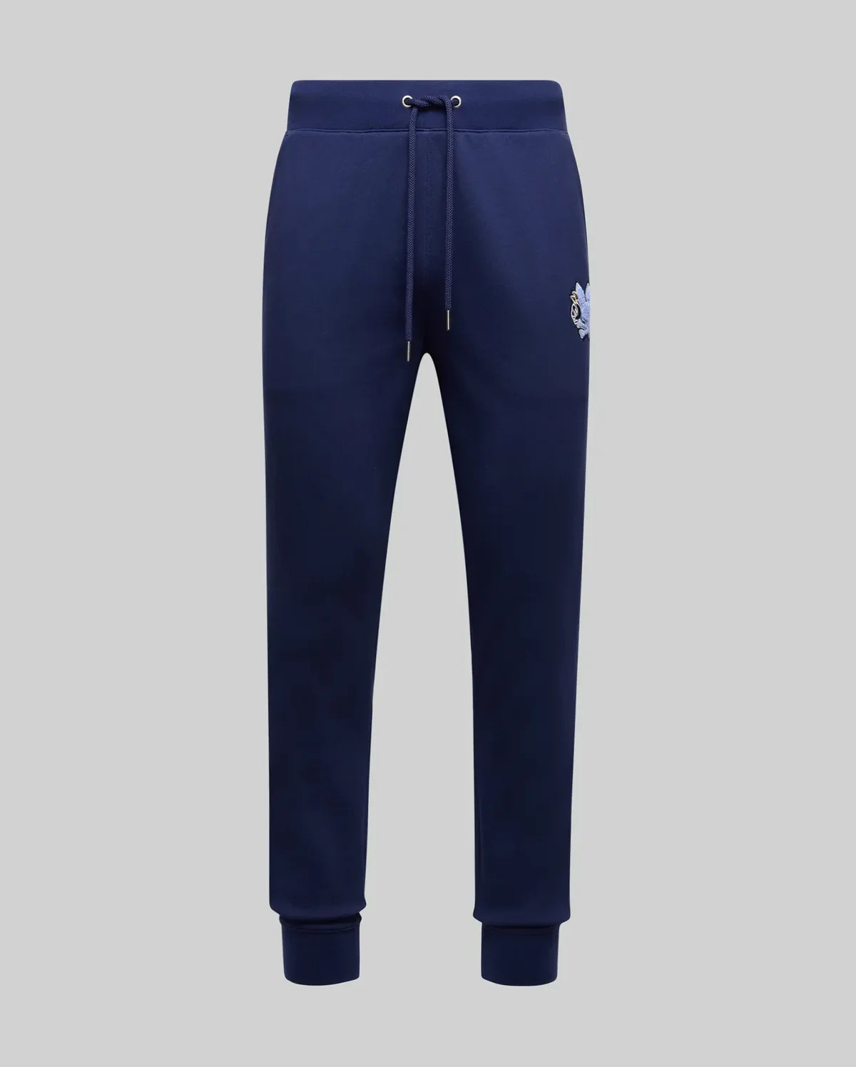 Psycho Bunny Auguste Floral Patch Jogger Pants in Evening Blue