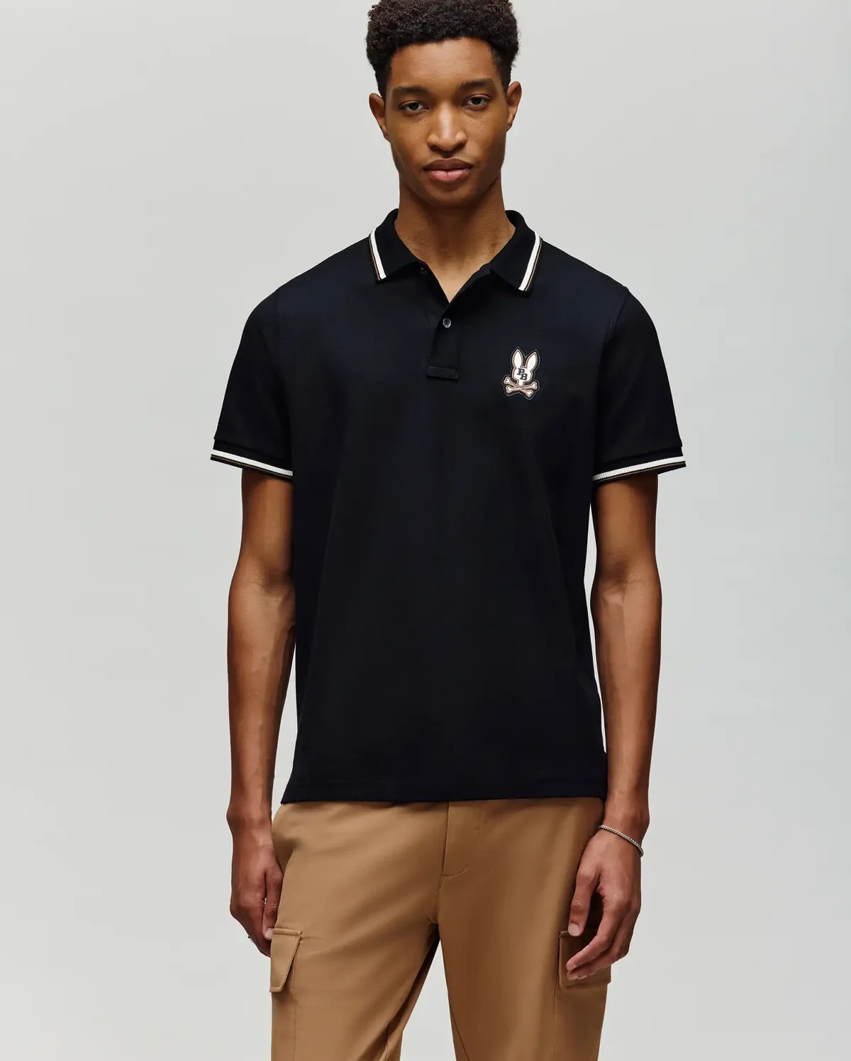 Psycho Bunny Mens wade pique polo