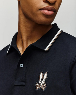 Psycho Bunny Mens wade pique polo