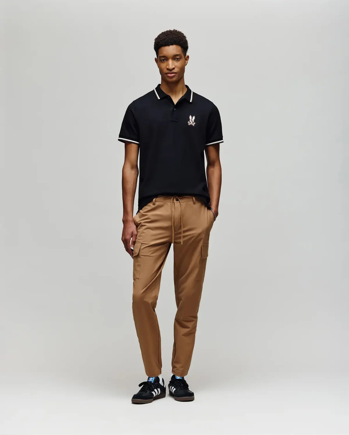 Psycho Bunny Mens wade pique polo