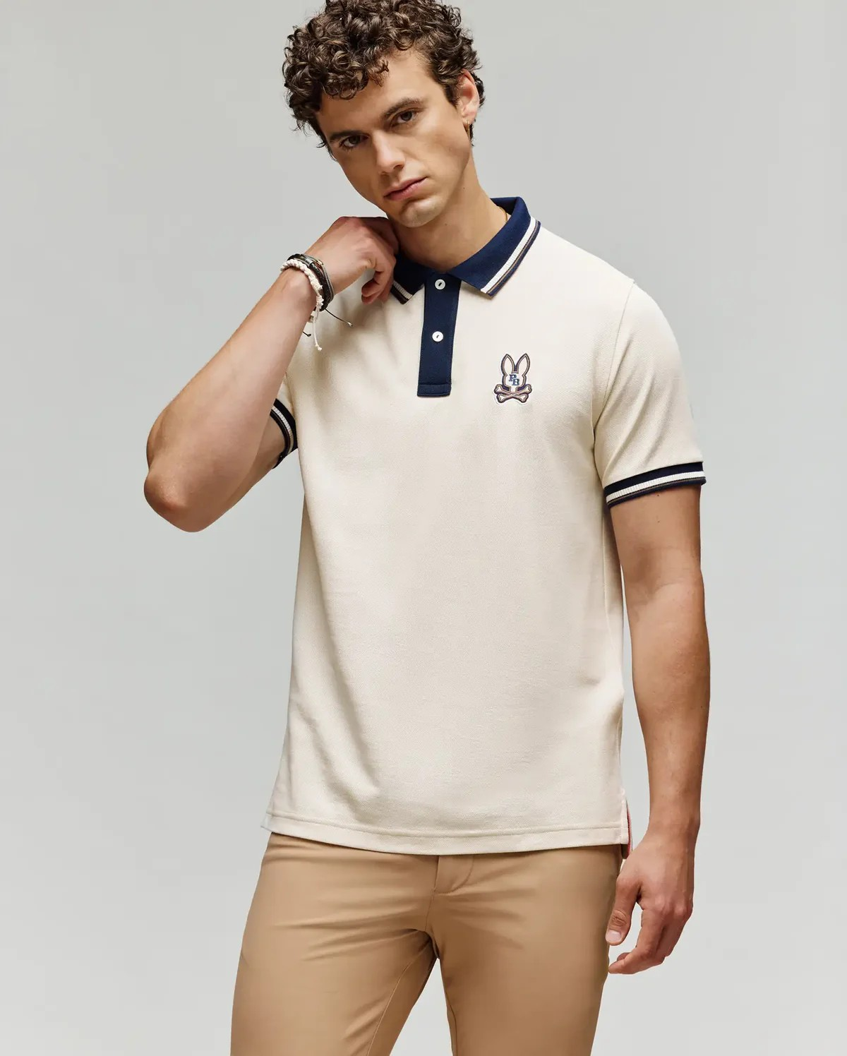Psycho Bunny Mens wade pique polo