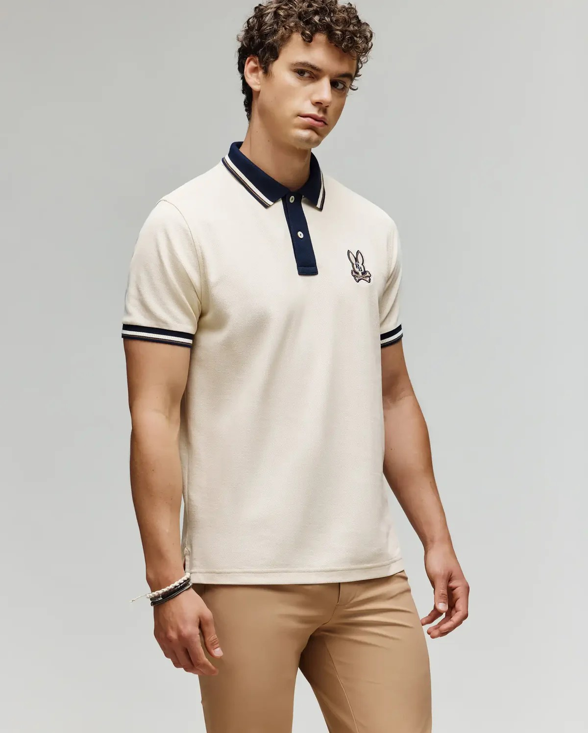 Psycho Bunny Mens wade pique polo