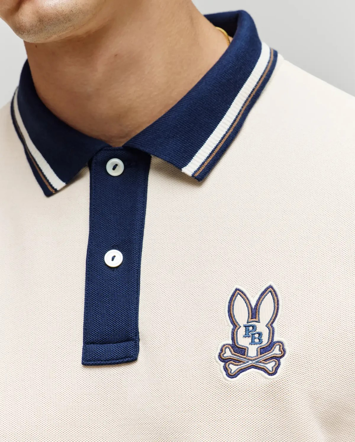 Psycho Bunny Mens wade pique polo