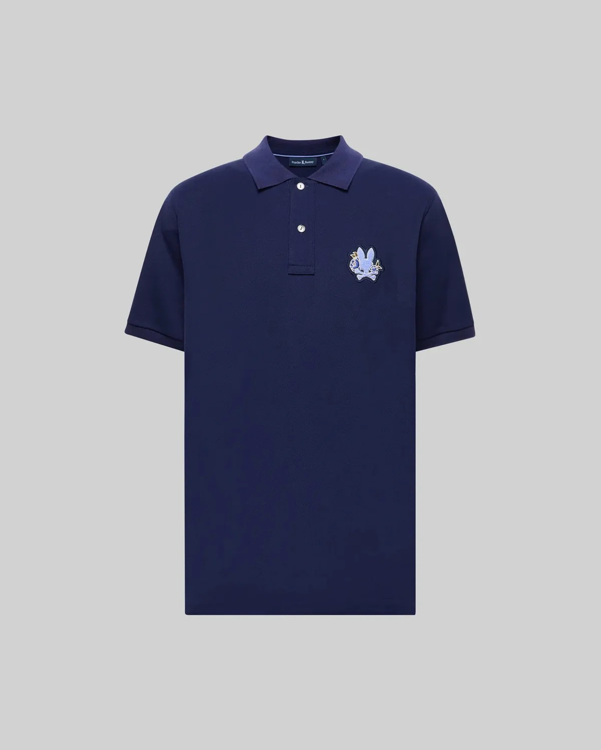 Psycho Bunny Auguste Pique Polo in Evening Blue
