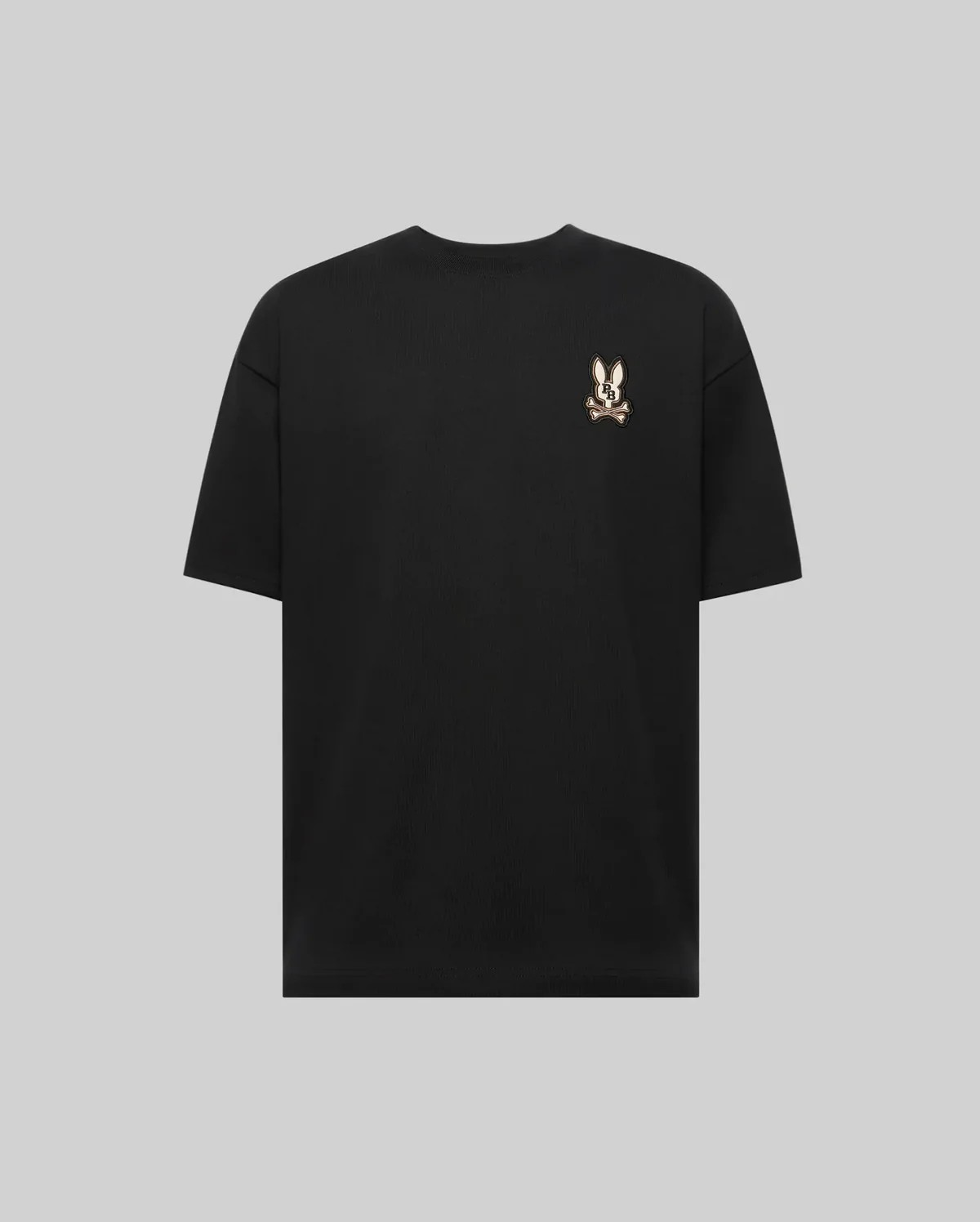 Psycho Bunny Wade Relaxed Fit Chest Tee in Black