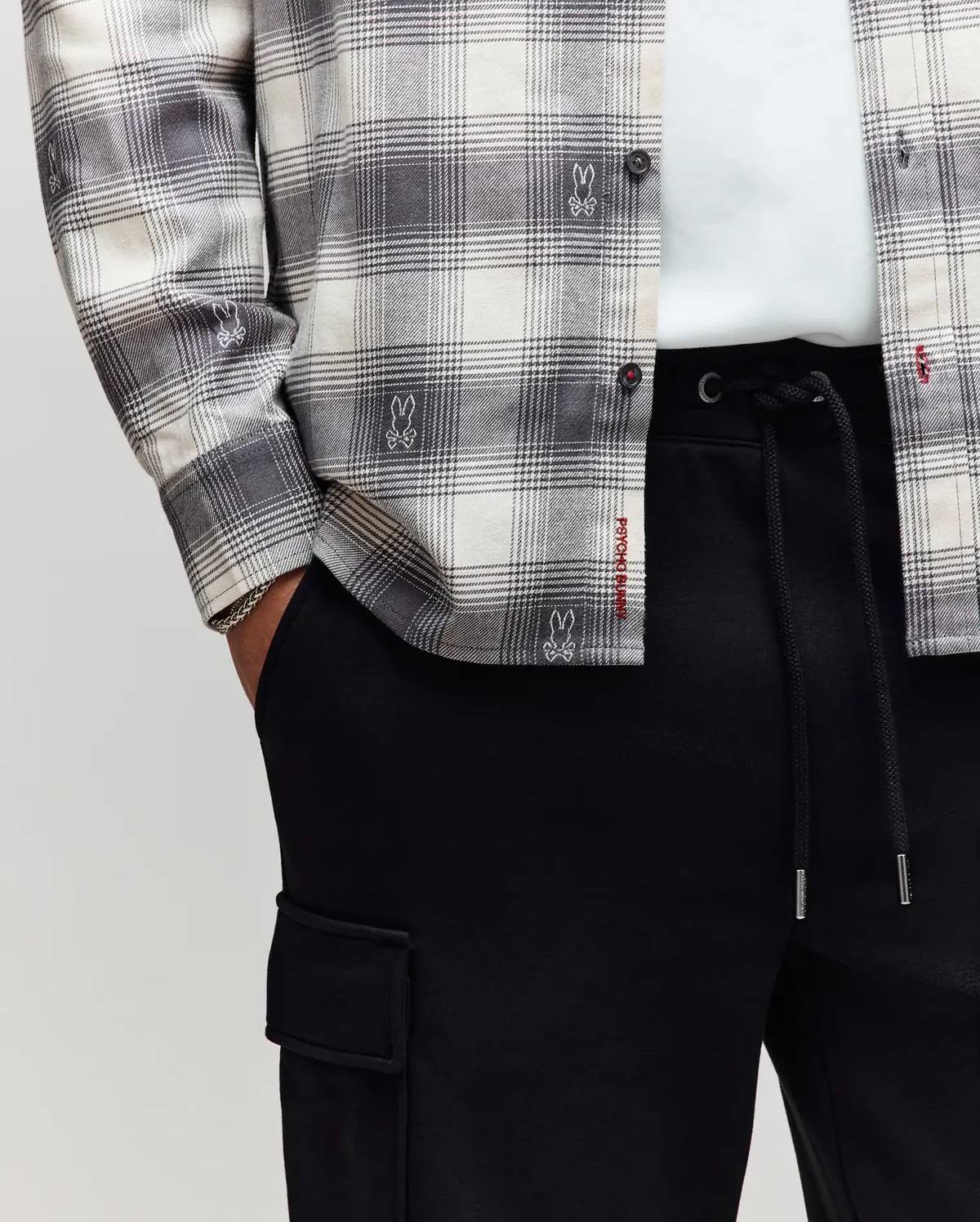 Psycho Bunny Mens Kurt Plaid Flannel Shirt