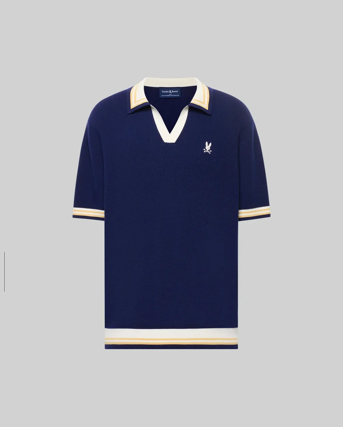 Mens Carter Johnny Collar Knit Polo
