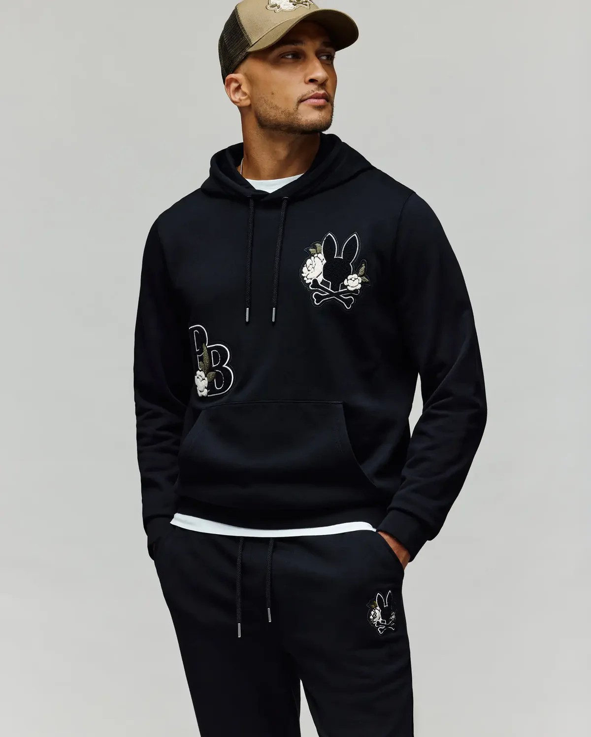 Psycho Bunny Mens Auguste Hoodie