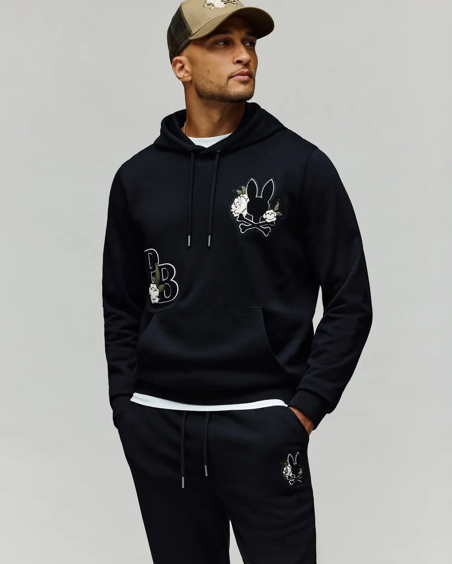 Psycho Bunny Mens Auguste Hoodie