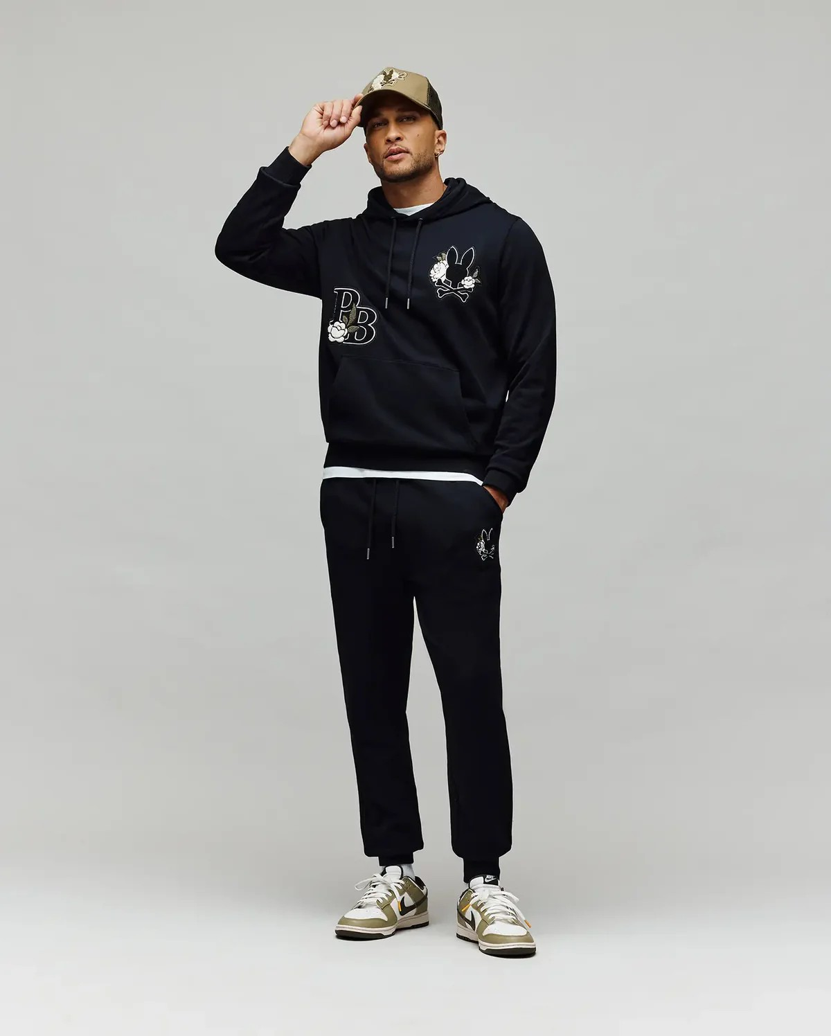 Psycho Bunny Mens Auguste Hoodie