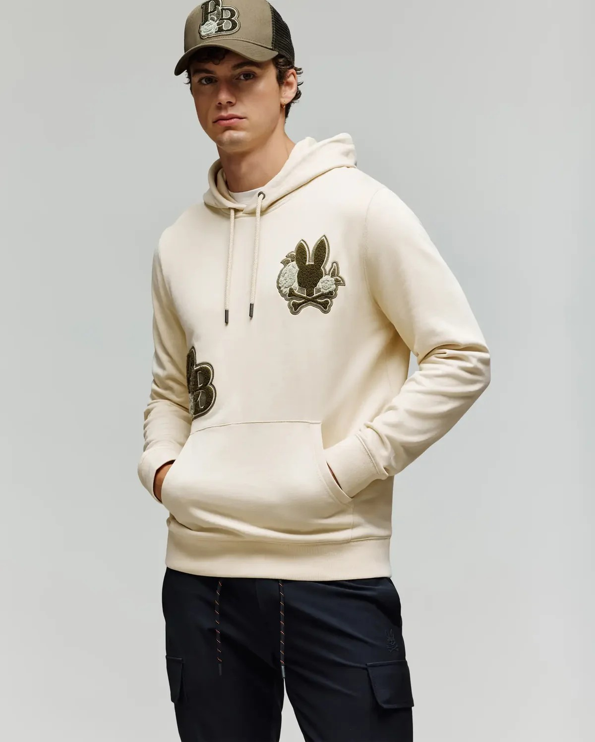 Psycho Bunny Mens Auguste Hoodie