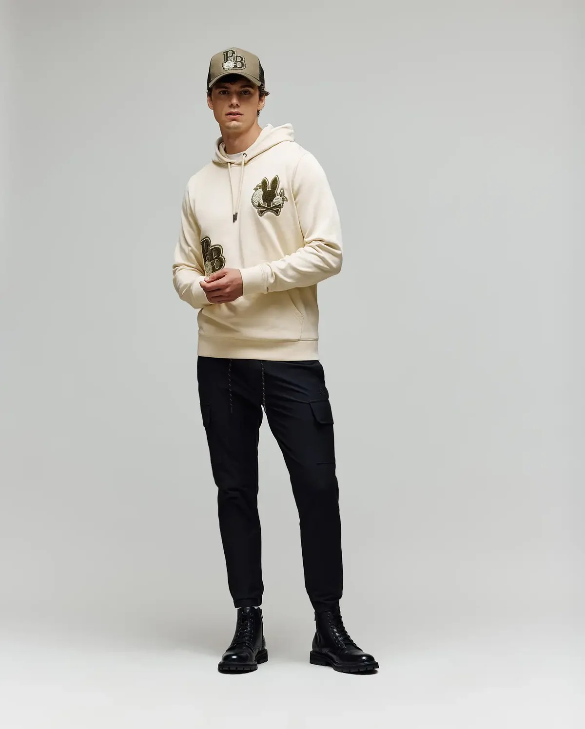 Psycho Bunny Mens Auguste Hoodie