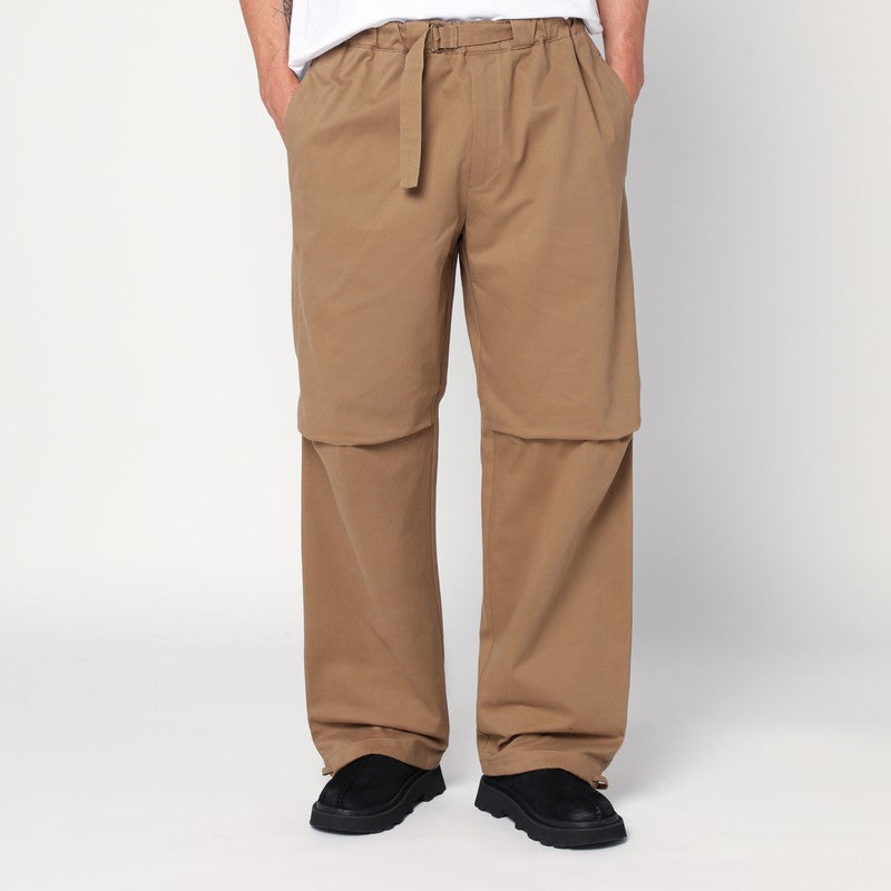 DARKPARK Tobacco-coloured Jordan wide leg trousers