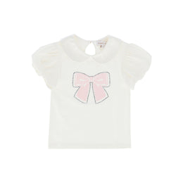Mallory Bow Top Snowdrop