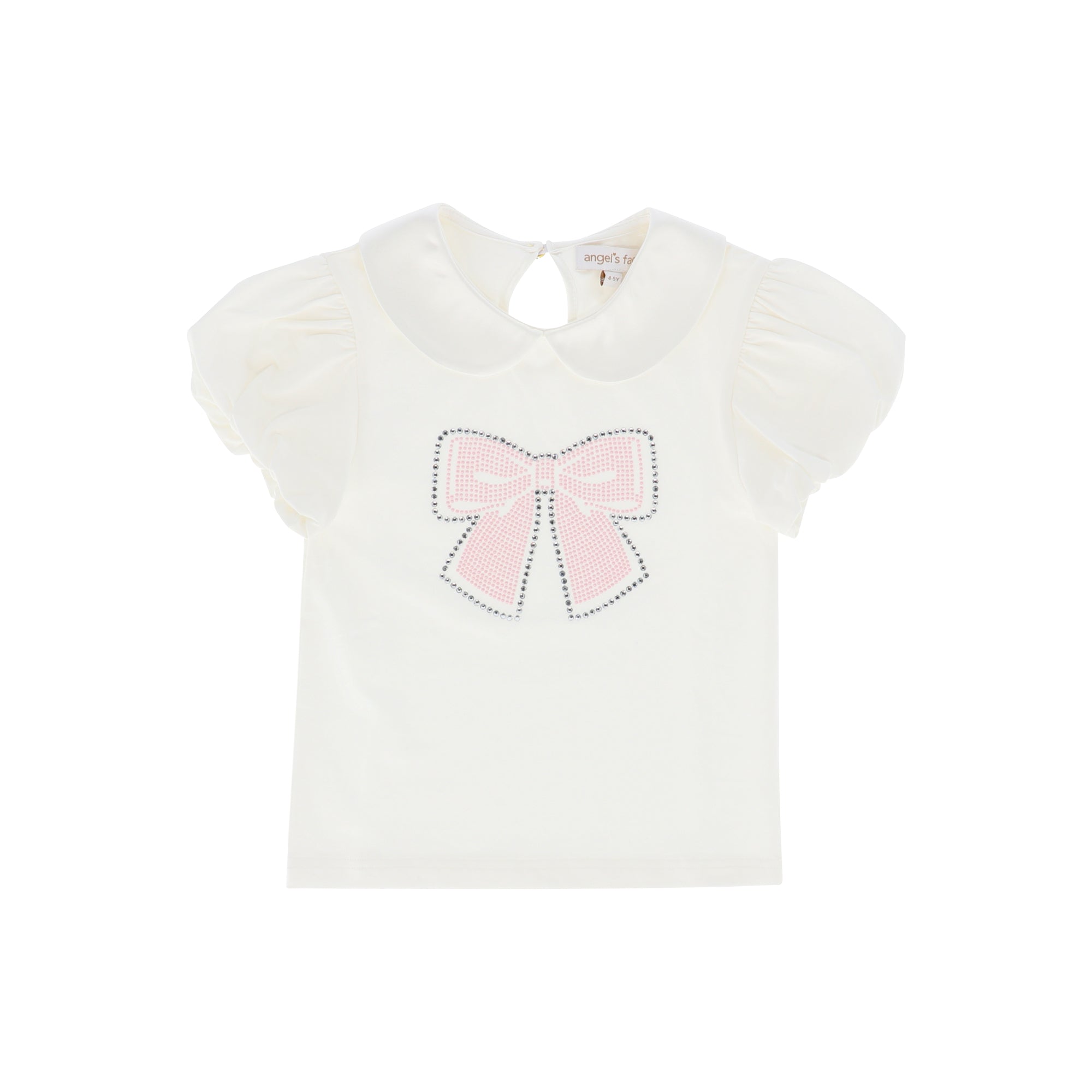 Angel Face Mallory Bow Top Snowdrop