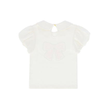 Mallory Bow Top Snowdrop