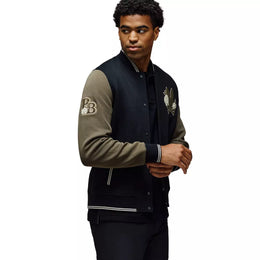 Psycho Bunny Men's Auguste Knit Bomber Jacket