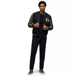 Psycho Bunny Men's Auguste Knit Bomber Jacket