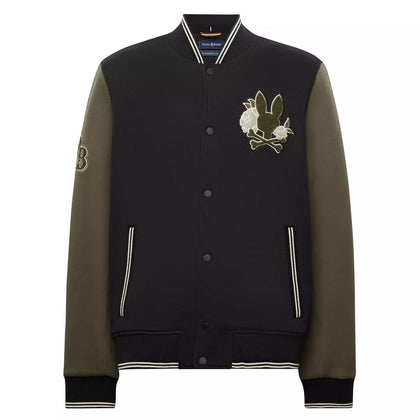 Psycho Bunny Men's Auguste Knit Bomber Jacket