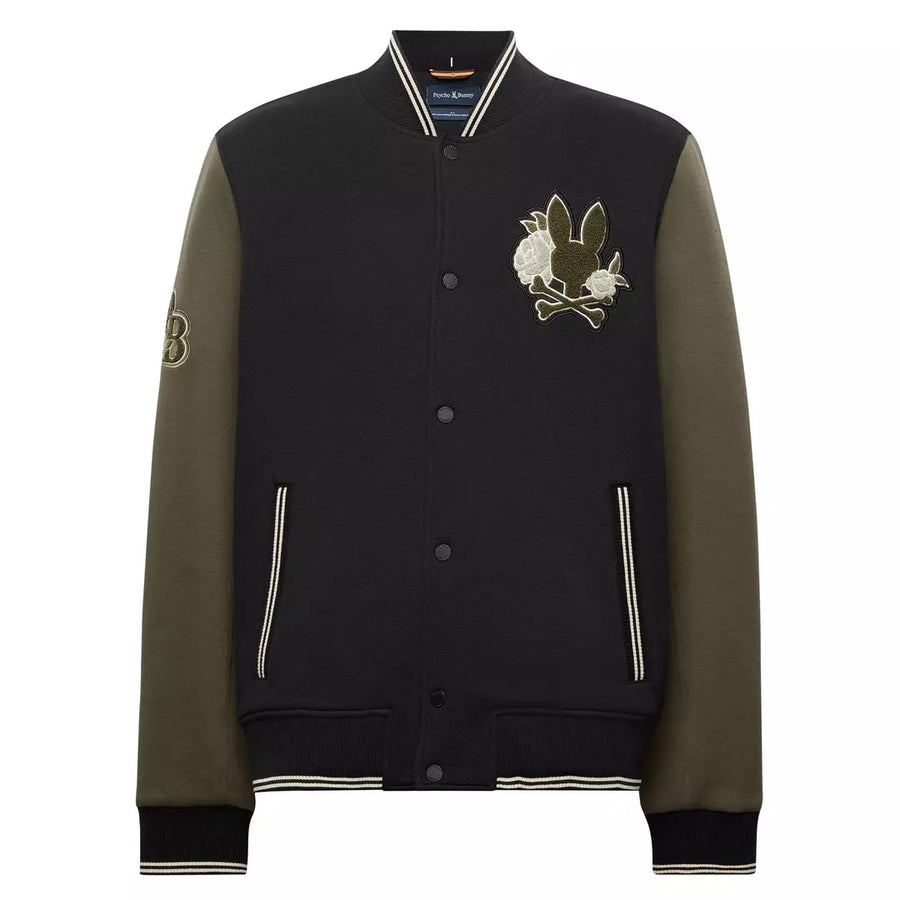 Psycho Bunny Men's Auguste Knit Bomber Jacket