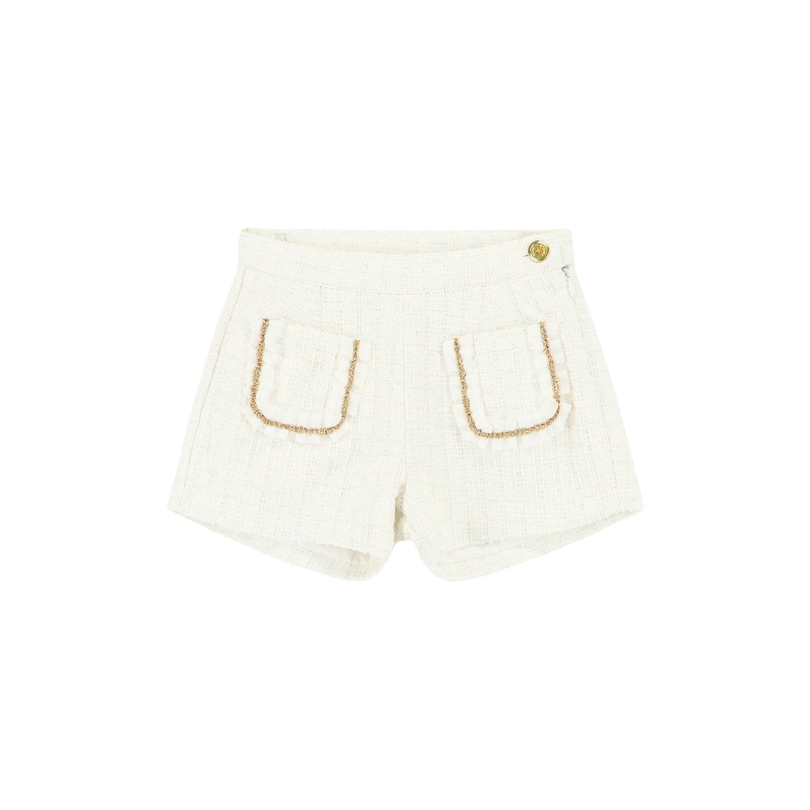 Nessa Tweed Shorts Snowdrop