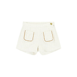 Nessa Tweed Shorts Snowdrop