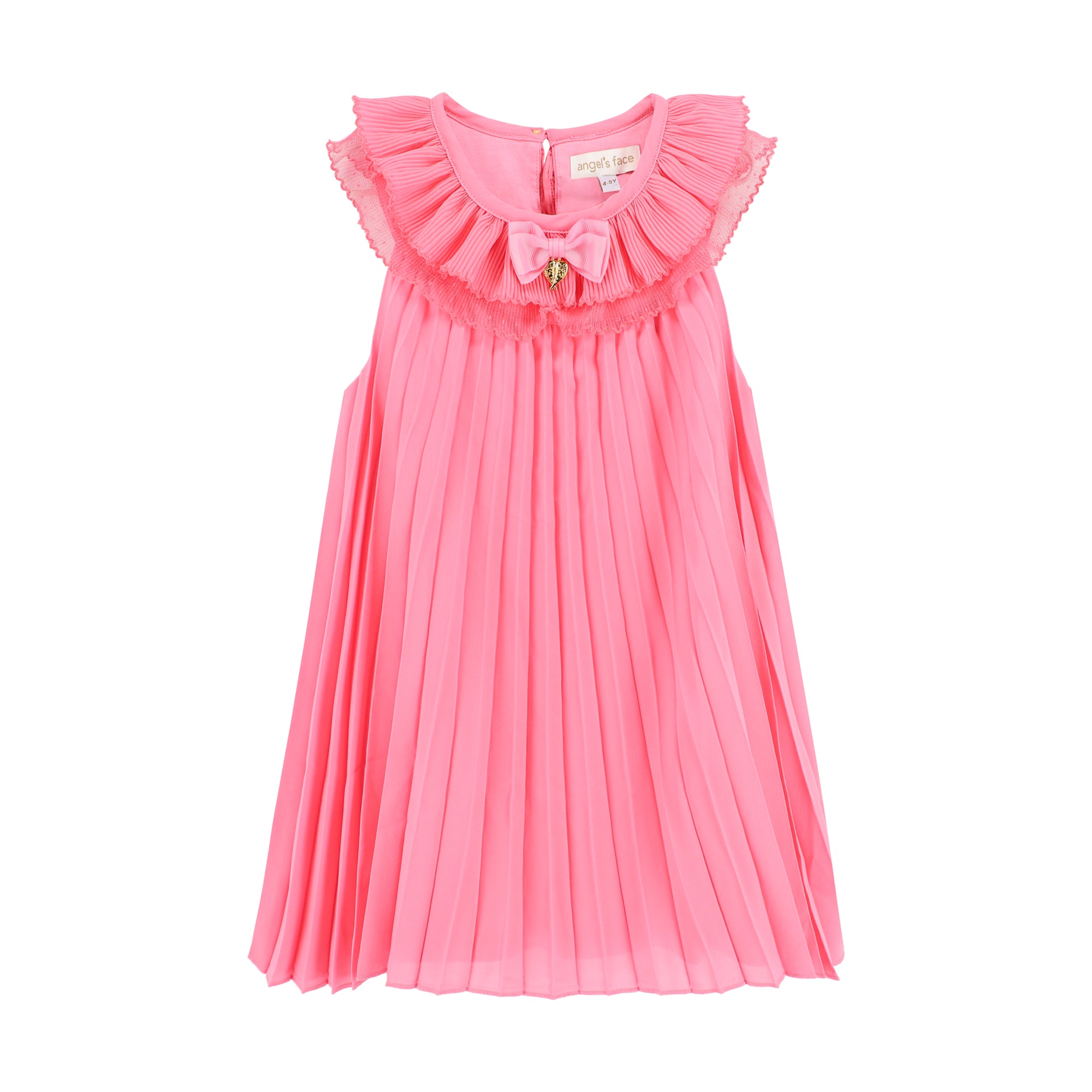 Norma Pleated Dress Begonia Pink