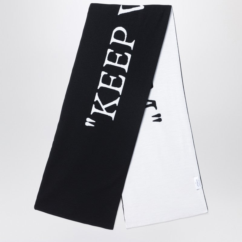 Off White Off-White™ Keep Warm black/white wool scarf